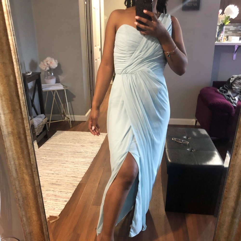 Teal Elegant one strap dress. Never worn!!!!!!!!